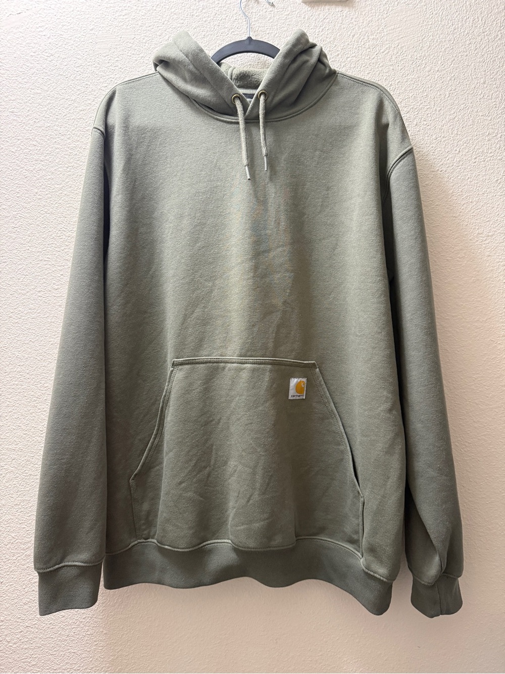Carhartt Loose Fit Hoodie Mens L Olive Green Heavyweight Sleeve Logo K288 NWOT